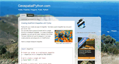 Desktop Screenshot of geospatialpython.com