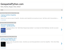 Tablet Screenshot of geospatialpython.com